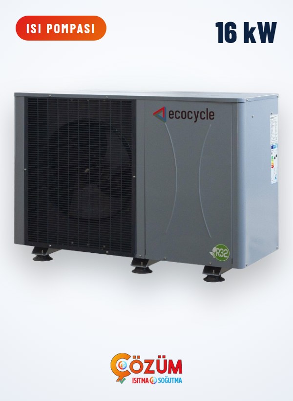 Ecocycle M16 kW R32 Monoblok İnverter Isı Pompası